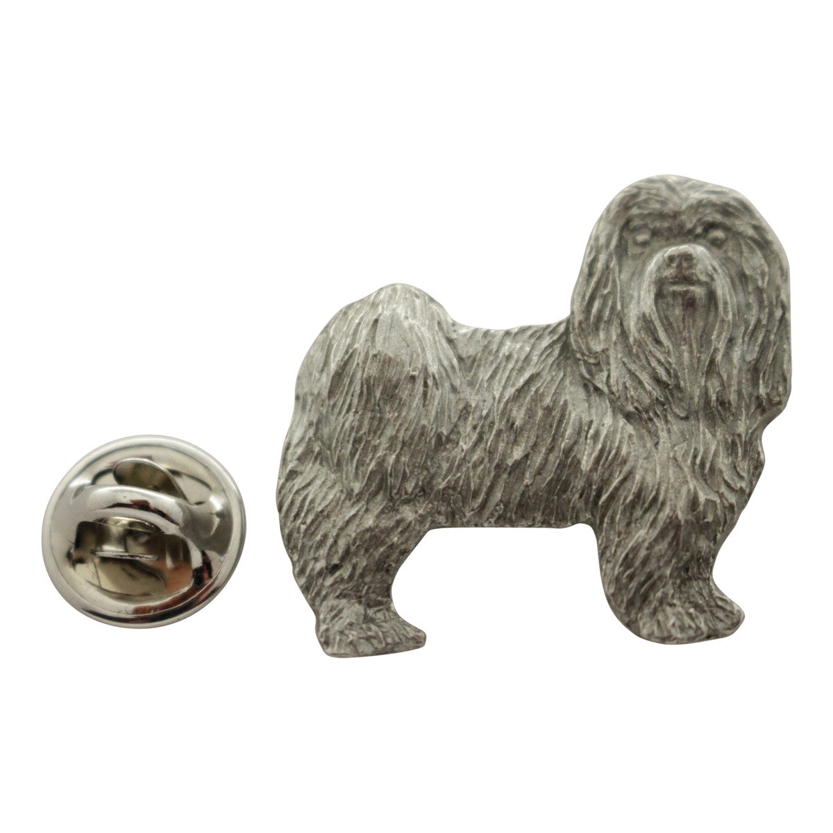 Maltese Pin ~ Antiqued Pewter ~ Lapel Pin ~ Sarah's Treats & Treasures